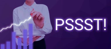 Birisinin dikkatini çekmek için İş Fikri İfade Yolu sunan metin başlığı Sessiz olun