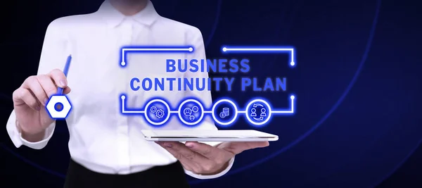 Inspiration Showing Sign Business Continuity Plan Business Idea Creating Systems —  Fotos de Stock