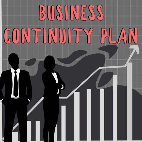 Writing Displaying Text Business Continuity Plan Concept Meaning Creating Systems — Stock fotografie