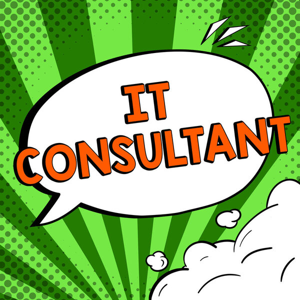 Writing displaying text It Consultant, Conceptual photo Focuses on advising organizations how to manage their IT services