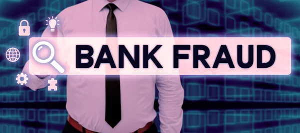 Inspiration Showing Sign Bank Fraud Business Showcase Intentional Perversion Truth — Stock Photo, Image