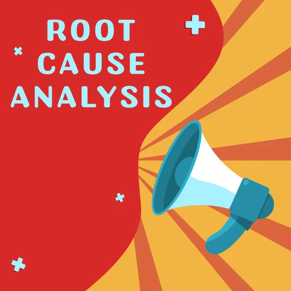 Text Sign Showing Root Cause Analysis Business Concept Method Problem — Stock Photo, Image