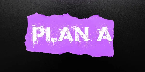 Handschriftlicher Text Plan Geschäftsübersicht Ursprünglicher Plan Oder Strategie Detaillierter Vorschlag — Stockfoto