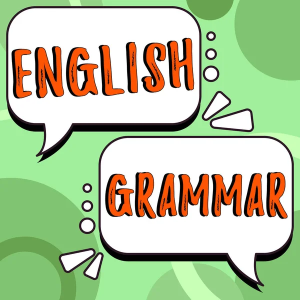 Sign Displaying English Grammar Business Approach Courses Cover All Levels — Stock Photo, Image