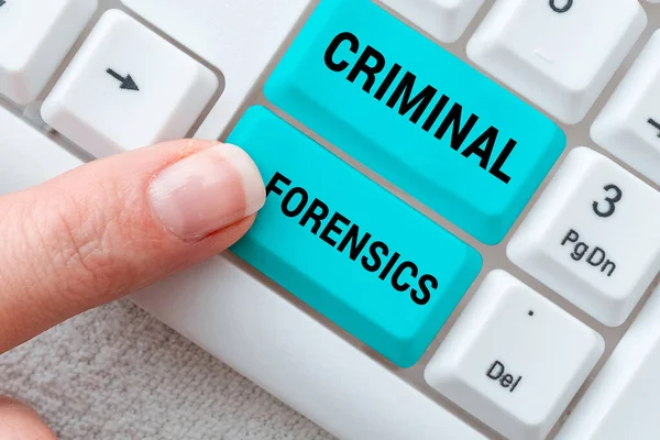 Testo Indicante Criminal Forensics Word Written Federal Offense Actions Attività — Foto Stock