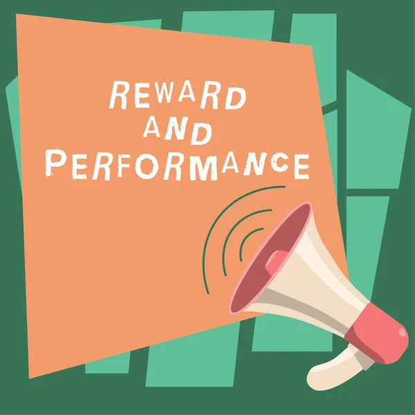 Inspiratie Teken Reward Performance Conceptuele Foto Gegeven Als Erkenning Voor — Stockfoto