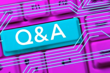 El yazısı metin Q A, iş genel görünümü soru sorulduğu ve cevaplandığı olarak tanımlanır