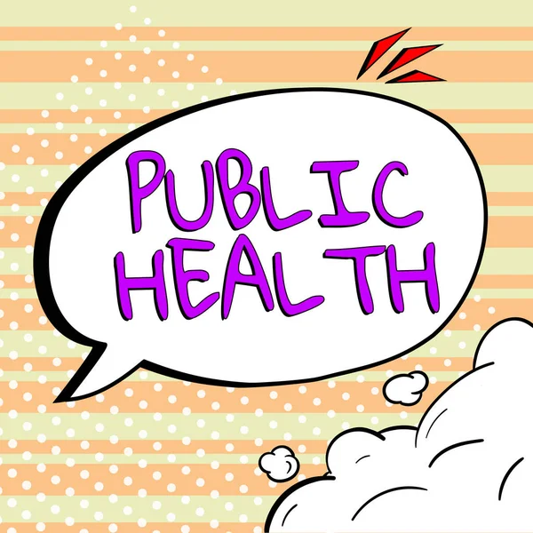 Visualizzazione Concettuale Public Health Business Showcase Promuovere Stili Vita Sani — Foto Stock