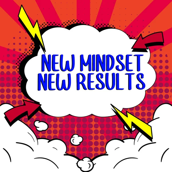 New Mindset New Results Word Open Opportunities Limits Think Bigger — 스톡 사진