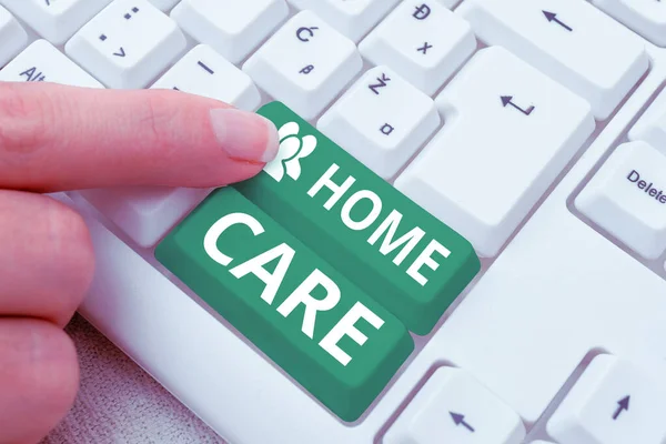Handschrifttekst Home Care Business Overview Plaats Waar Mensen Beste Service — Stockfoto