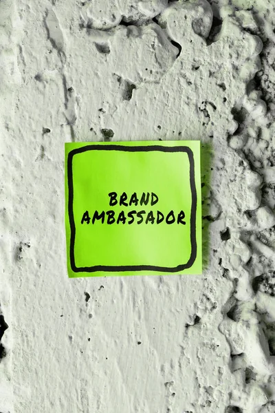 Schild Mit Der Aufschrift Brand Ambassador Business Concept Agent Akkreditiert — Stockfoto