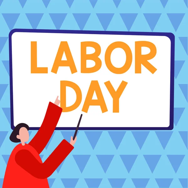 Handwriting text Labor Day, Business approach an annual holiday to celebrate the achievements of workers
