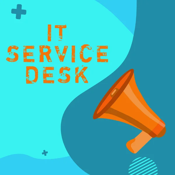 Inspiration Showing Sign Service Desk Conceptual Photo Technological Support Online — Foto Stock