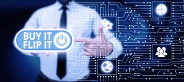 İlham kaynağı gösteren bir metin. Satın al, işle ilgili bir yaklaşım. Bir şeyler al, onar ve daha fazla kar için sat.