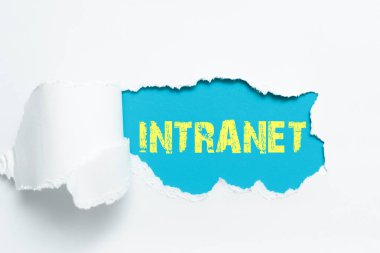 İlham kaynağı olan Intranet, Business showcase yerel ya da kısıtlı iletişim ağını gösteren metin