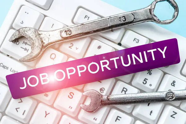 Text Showing Inspiration Job Opportunity Word Written Opportunity Employment Chance — стоковое фото