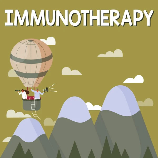 Rukopis Text Imunoterapie Internet Koncepce Léčby Nebo Prevence Onemocnění Které — Stock fotografie