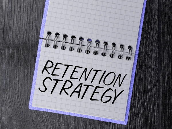 Conceptual Display Retention Strategy Business Overview Aktivitäten Zur Reduzierung Von — Stockfoto