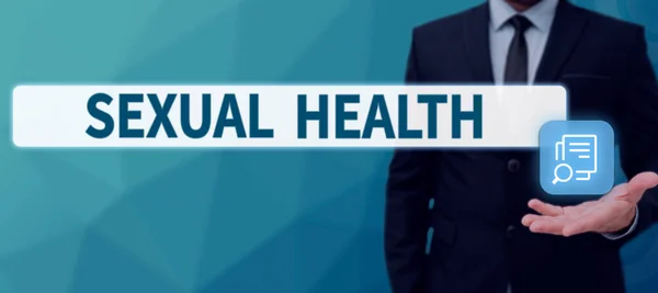 Fogalmi Megjelenítés Szexuális Egészség Szó Írt Egészségesebb Test Kielégítő Szexuális — Stock Fotó