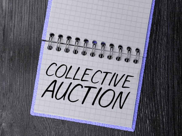 Conceptual Display Collective Auction Internet Concept Gathering Measuring Information Variables — Stock Photo, Image