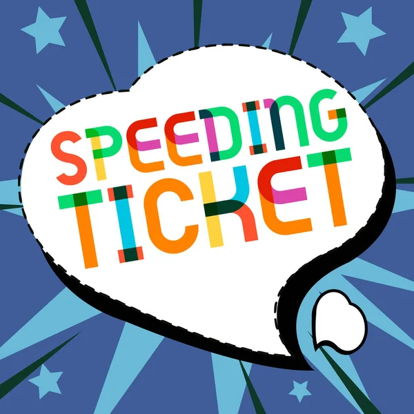 Znak Wyświetlający Bilet Prędkości Koncepcja Oznacza Test Psychologiczny Dla Maksymalnej — Zdjęcie stockowe
