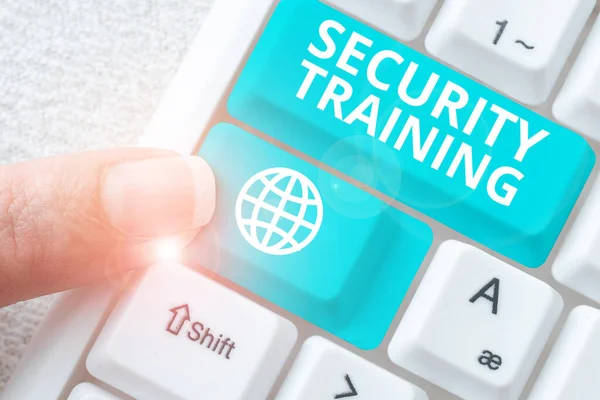 Inspiration Showing Sign Security Training Conceptual Photo Providing Security Awareness — 스톡 사진