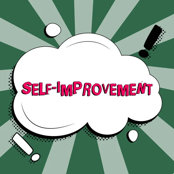 Conceptual Caption Self Improvement Concept Meaning Process Making Yourself Better — Stock Photo, Image