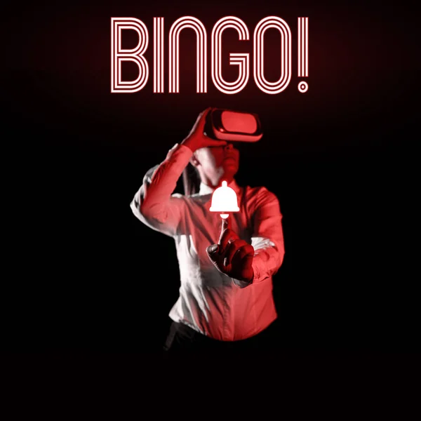 Tekst Pokazujący Inspirację Bingo Biznes Showcase Gra Losowa Której Każdy — Zdjęcie stockowe