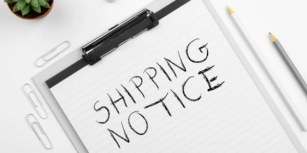 Concereption Shipping Notice 인터넷 컨셉트 지역의 선박들을 총합적으로 — 스톡 사진