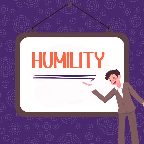 Inspiration Showing Sign Humility Business Overview Being Humble Virtue Feel — Stock fotografie