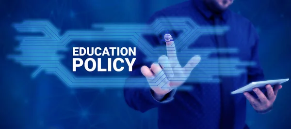 Eğitim Politikası Kavramsal Başlık Öğrenim Öğretim Yöntemleriyle Ilgilenen Işletme Genel — Stok fotoğraf
