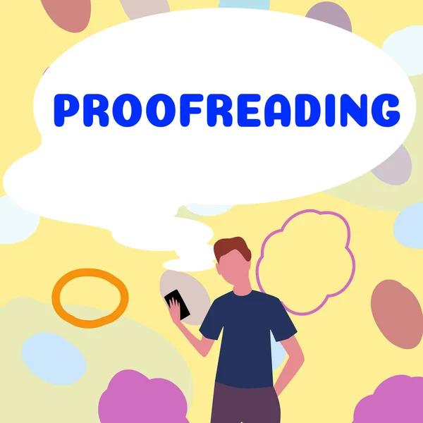 Handwriting Text Proofreading Word Act Reading Marking Spelling Grammar Syntax — Photo