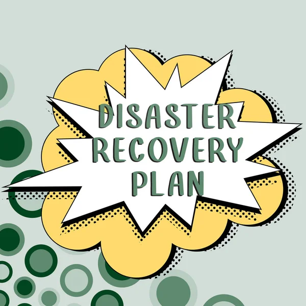 Visualización Conceptual Plan Recuperación Desastres Enfoque Empresarial Con Medidas Respaldo — Foto de Stock