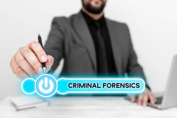 Szöveg Jel Mutatja Bűnügyi Kriminalisztika Üzleti Megközelítés Szövetségi Bűncselekmények Törvényben — Stock Fotó