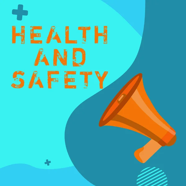 Kavramsal Sağlık Güvenlik Kendinizi Zarardan Korumak Için Gerekli Adımları Atmanız — Stok fotoğraf