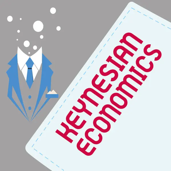 Texto Que Mostra Inspiração Economia Keynesiana Visão Geral Dos Negócios — Fotografia de Stock