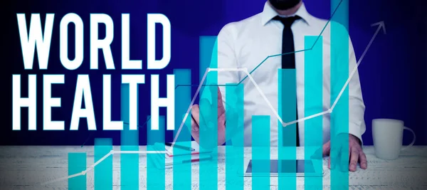 Konceptuell Visning Världshälsa Företagskoncept Världsdagen För Åtgärder För Att Bekämpa — Stockfoto
