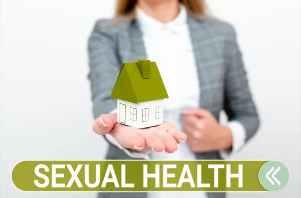 Sign Displaying Sexual Health Business Approach Healthier Body Satisfying Sexual — Stock Photo, Image