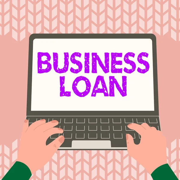 Firma Scrittura Mano Business Loan Business Concept Credito Ipotecario Assistenza — Foto Stock