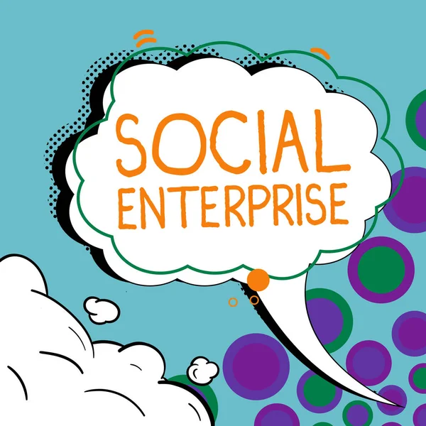 Bejelentkezés Szociális Vállalkozás Word Business Megjelenítése Amely Társadalmilag Felelős Módon — Stock Fotó