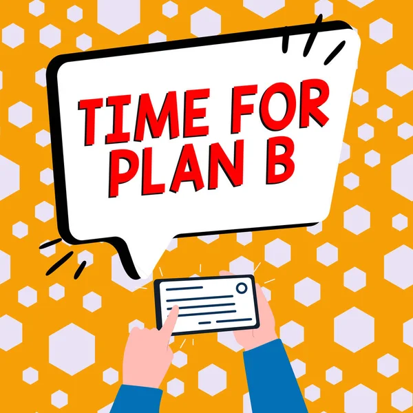 Conceptuele Weergave Tijd Voor Plan Business Idee Maken Regelingen Voorbereidingen — Stockfoto