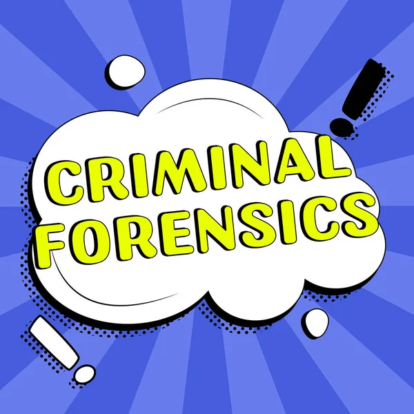 Text Showing Inspiration Criminal Forensics Conceptual Photo Federal Offense Actions — Foto Stock