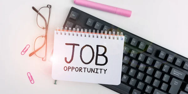 Conceptual Display Job Opportunity Internet Concept Opportunity Employment Chance Get — Fotografia de Stock