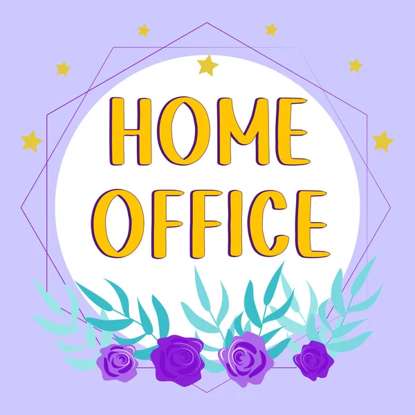 Text Sign Showing Home Office Business Concept Space Designated Persons — Foto de Stock