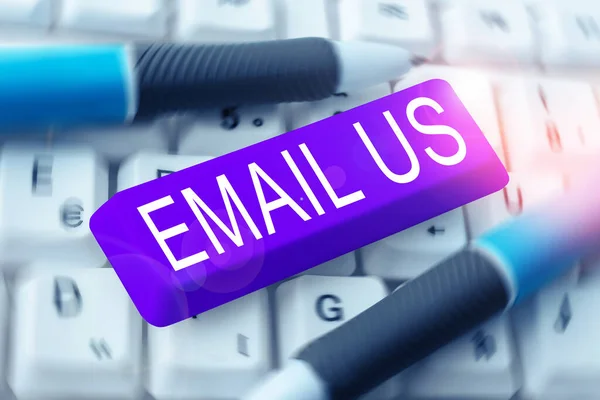 Εγγραφή Εμφάνισης Κειμένου Email Επιχειρηματική Ιδέα Αποστολή Εμπορικού Μηνύματος Ομάδα — Φωτογραφία Αρχείου