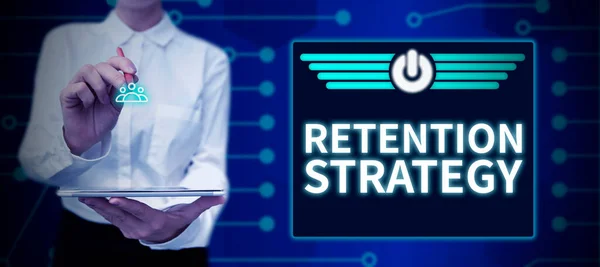 Koncepční Zobrazení Retention Strategy Business Overview Activities Reduce Staff Turnover — Stock fotografie