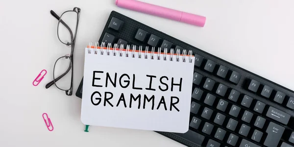 Εγγραφείτε Εμφανίζοντας Αγγλικά Grammar Business Μαθήματα Ιδέα Καλύπτουν Όλα Επίπεδα — Φωτογραφία Αρχείου