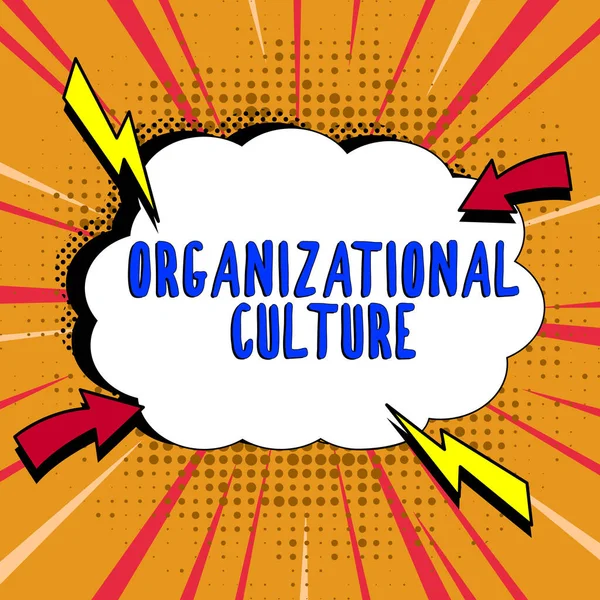 Kavramsal Başlık Organizasyonel Kültür Nsanların Gruplar Arası Etkileşimi Üzerine Yazılan — Stok fotoğraf