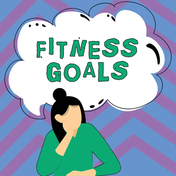 Conceptual Display Fitness Goals Internet Concept Loose Fat Build Muscle — Zdjęcie stockowe
