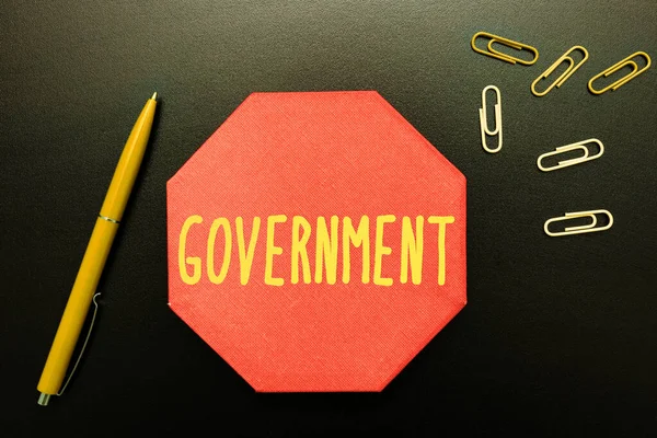 Text Caption Presenting Government Internet Concept Group People Authority Govern — Stock Photo, Image